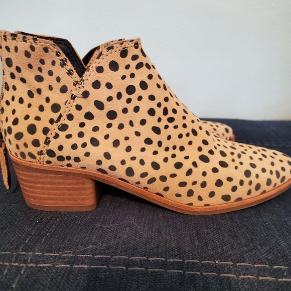 dolce vita animal print booties